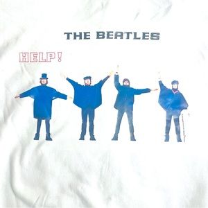 H&M Apple Corp Beatles | Sweatshirt | XXL | White, text on front and back image